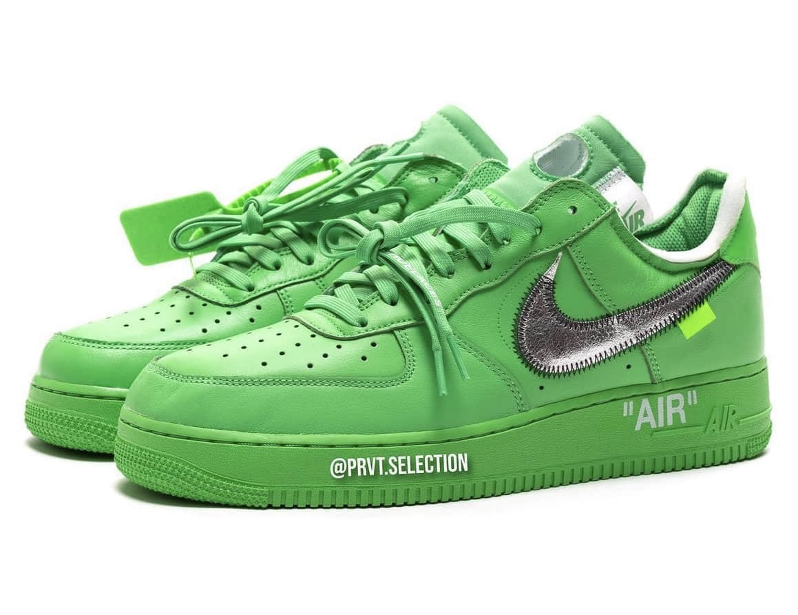 “绿色艺术馆”！OW x AF1新配色7月发售！ 货号：DX1419-300