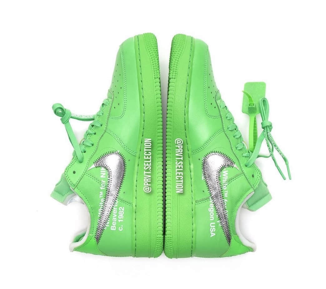 “绿色艺术馆”！OW x AF1新配色7月发售！ 货号：DX1419-300