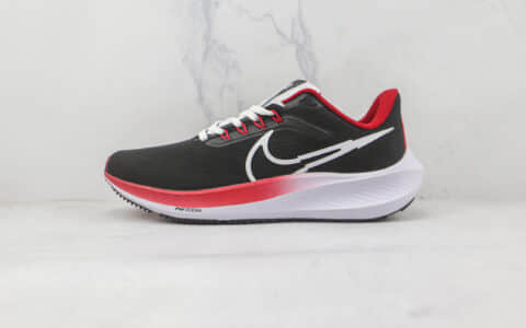 耐克Nike Zoom Pegasus纯原版本飞马39代黑红色慢跑鞋原档案数据开发 货号：DQ7871-001