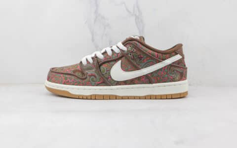 耐克Nike SB Dunk Low Paisley纯原版本低帮SB DUNK新腰果花配色板鞋原档案数据开发 货号：DH7534-200