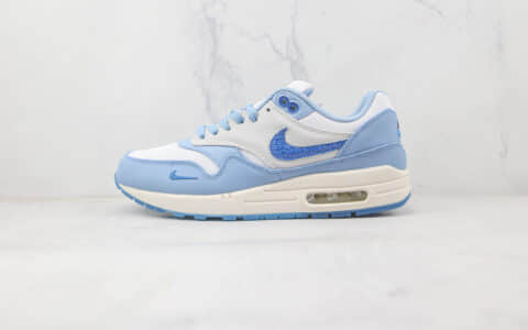 耐克Nike Air Max 1纯原版本蓝图配色Max气垫鞋原楦头纸板打造 货号：DR0448-100