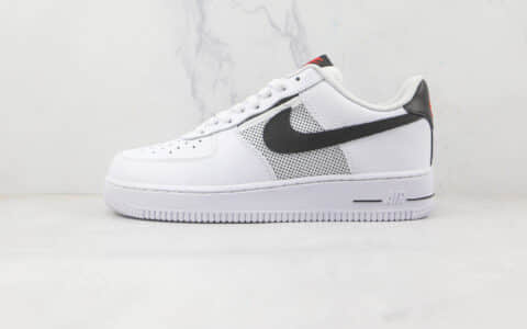 耐克Nike Air Force 1’07 Low纯原版本低帮空军一号网面黑勾板鞋内置气垫 货号：DH7567-100