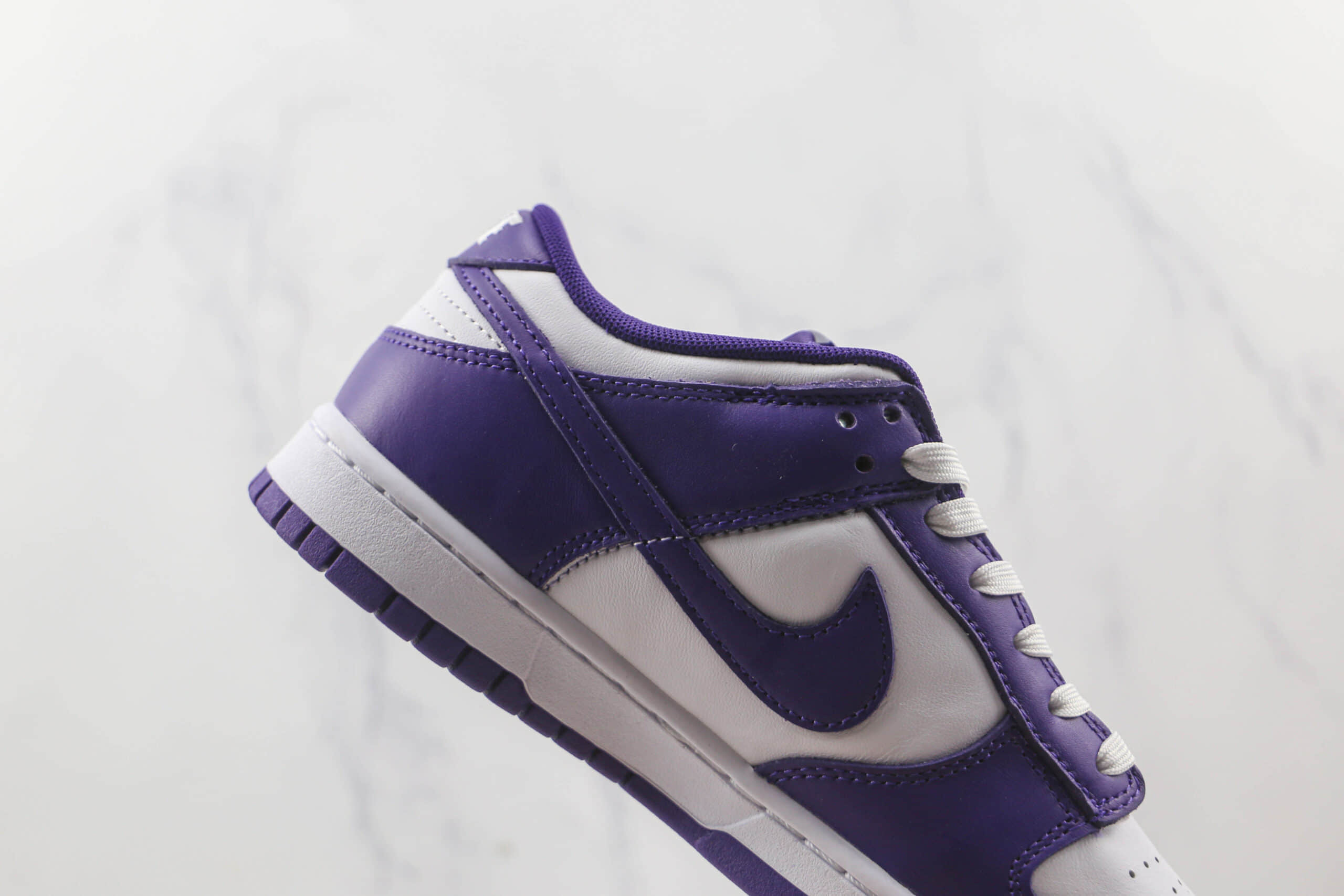 耐克Nike Dunk Low Court Purple纯原版本低帮DUNK白紫色板鞋原楦头纸板打造 货号：DD1391-104