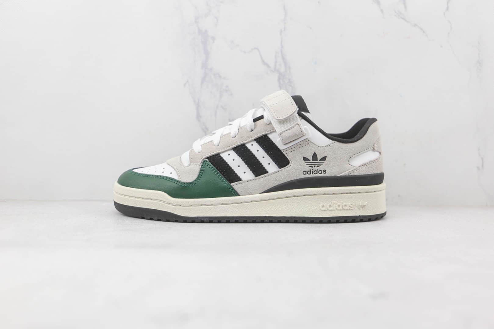 阿迪达斯adidas originals Forum 84 low纯原版本灰绿色复古板鞋原档案数据开发 货号：GY8203