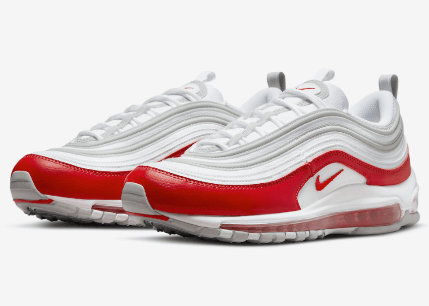 经典白红配色！全新Air Max 97即将发售！ 货号：DX8964-100