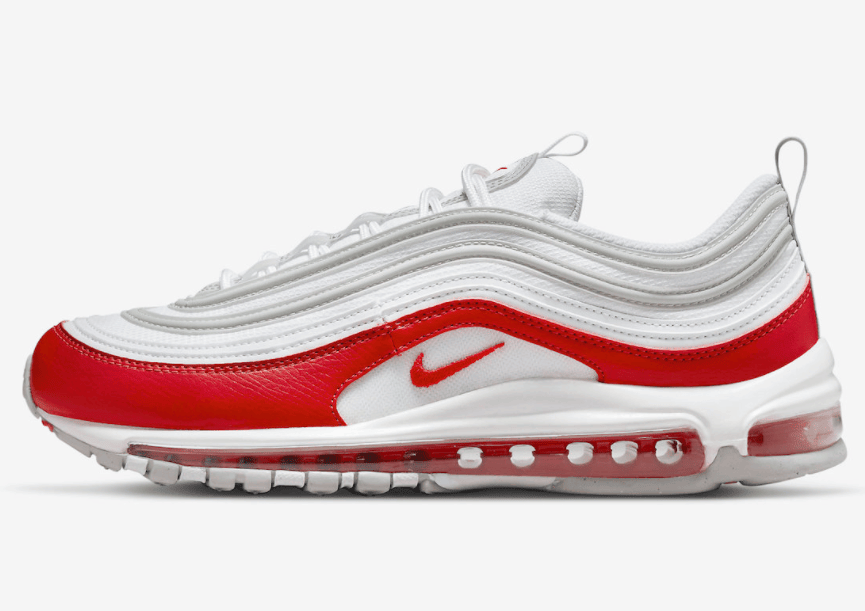 经典白红配色！全新Air Max 97即将发售！ 货号：DX8964-100