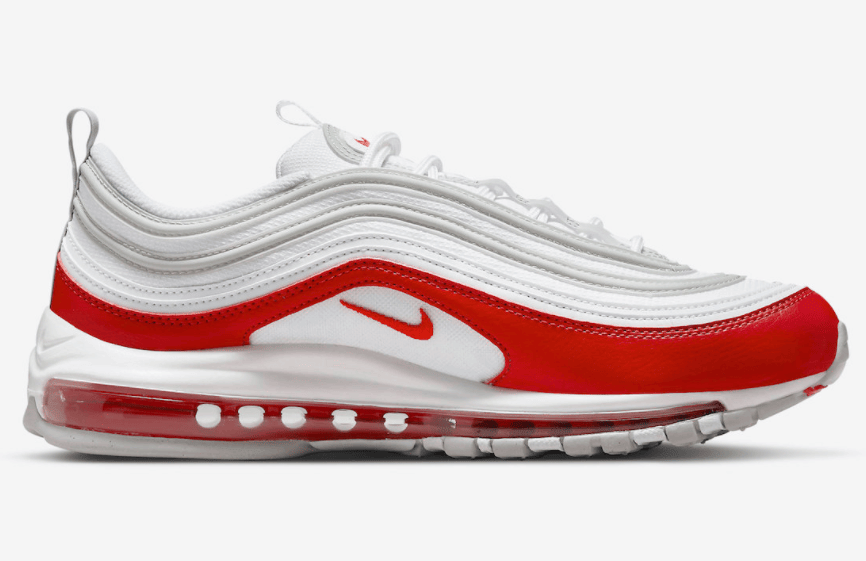 经典白红配色！全新Air Max 97即将发售！ 货号：DX8964-100