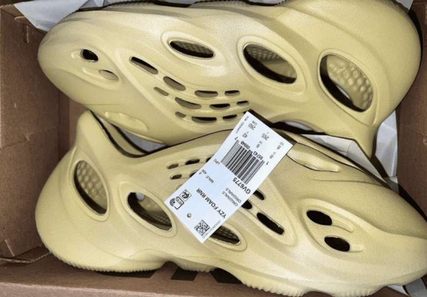 Yeezy洞洞鞋新配色曝光！春夏上脚必备！ 货号：GV6775