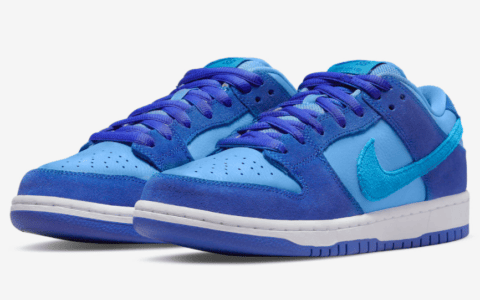 全新Nike SB Dunk“蓝树莓”官图释出！今夏登场！ 货号：DM0807-400