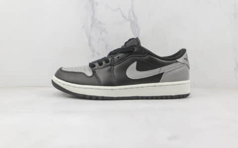 乔丹Air Jordan 1 Low Golf纯原版本低帮AJ1高尔夫系列影子灰板鞋原楦头纸板打造 货号：DD9315-001