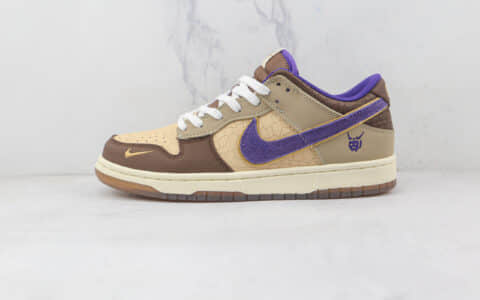 耐克Nike Dunk Low Setsubun纯原版本低帮SB DUNK棕色魔神配色板鞋内置气垫 货号：DQ5009-268