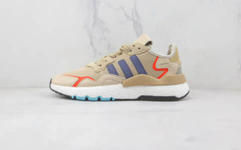 阿迪达斯Adidas Nite Jogger 2021 Boost纯原版本夜行者一代爆米花跑鞋原鞋开模一比一打造 货号：FW6703