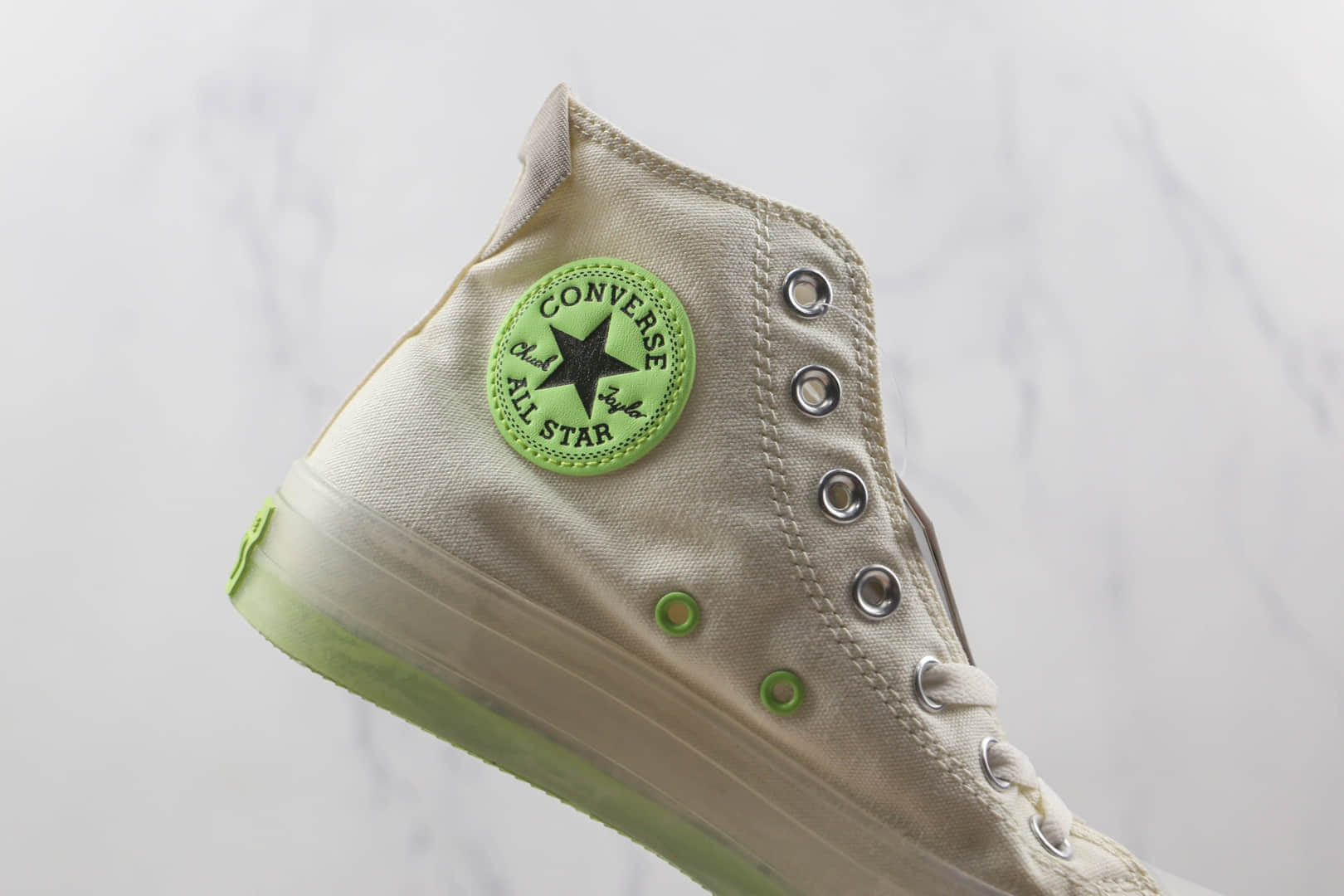 匡威Converse chuck 1970S CX公司级版本高帮青柠薄荷绿帆布水晶果冻底板鞋原楦头纸板打造 货号：A00416C