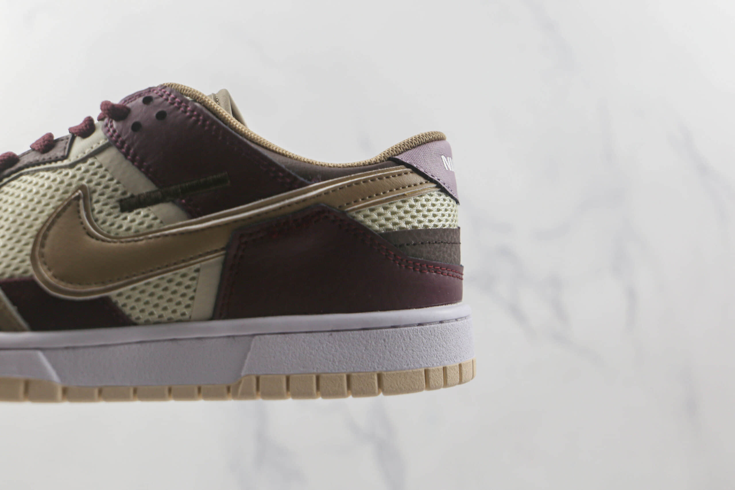 耐克Nike Dunk Scrap纯原版本低帮DUNK浅石灰缝合怪板鞋原楦头纸板打造 货号：DH7450-100