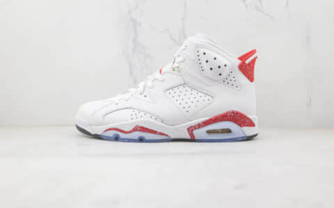 乔丹Air Jordan 6 Red Oreo纯原版本高帮AJ6白红奥利奥配色篮球鞋原楦头纸板打造 货号：CT8529-162