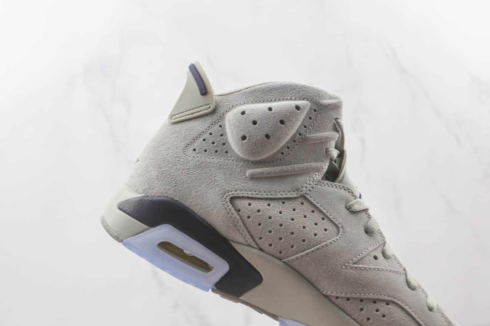 乔丹Air Jordan 6 Georgetown纯原版本乔治城灰蓝色AJ6篮球鞋原楦头纸板打造 货号：CT8529-012