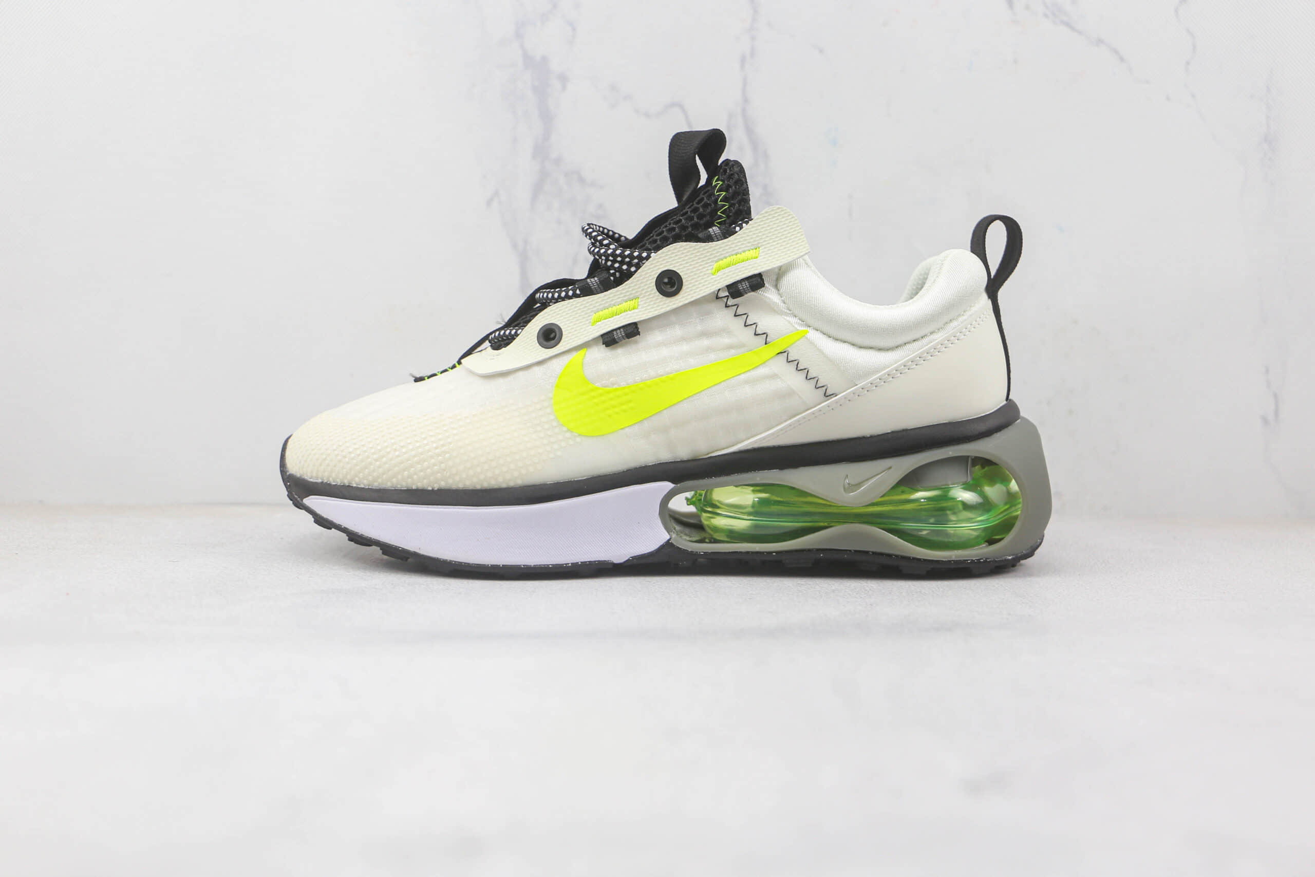 耐克Nike Air Max 2021纯原版本米白绿色Max2021气垫鞋原档案数据开发 货号：DH5134-100