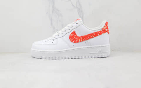 耐克Nike Air Force 1 07 Low纯原版本低帮空军一号红勾腰果花板鞋内置气垫 货号：DJ9942-102