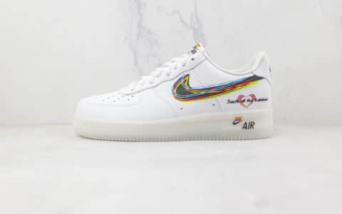 耐克Nike Air Force 1’07 Low纯原版本低帮空军一号彩虹配色板鞋原档案数据开发 货号：CV0258-001