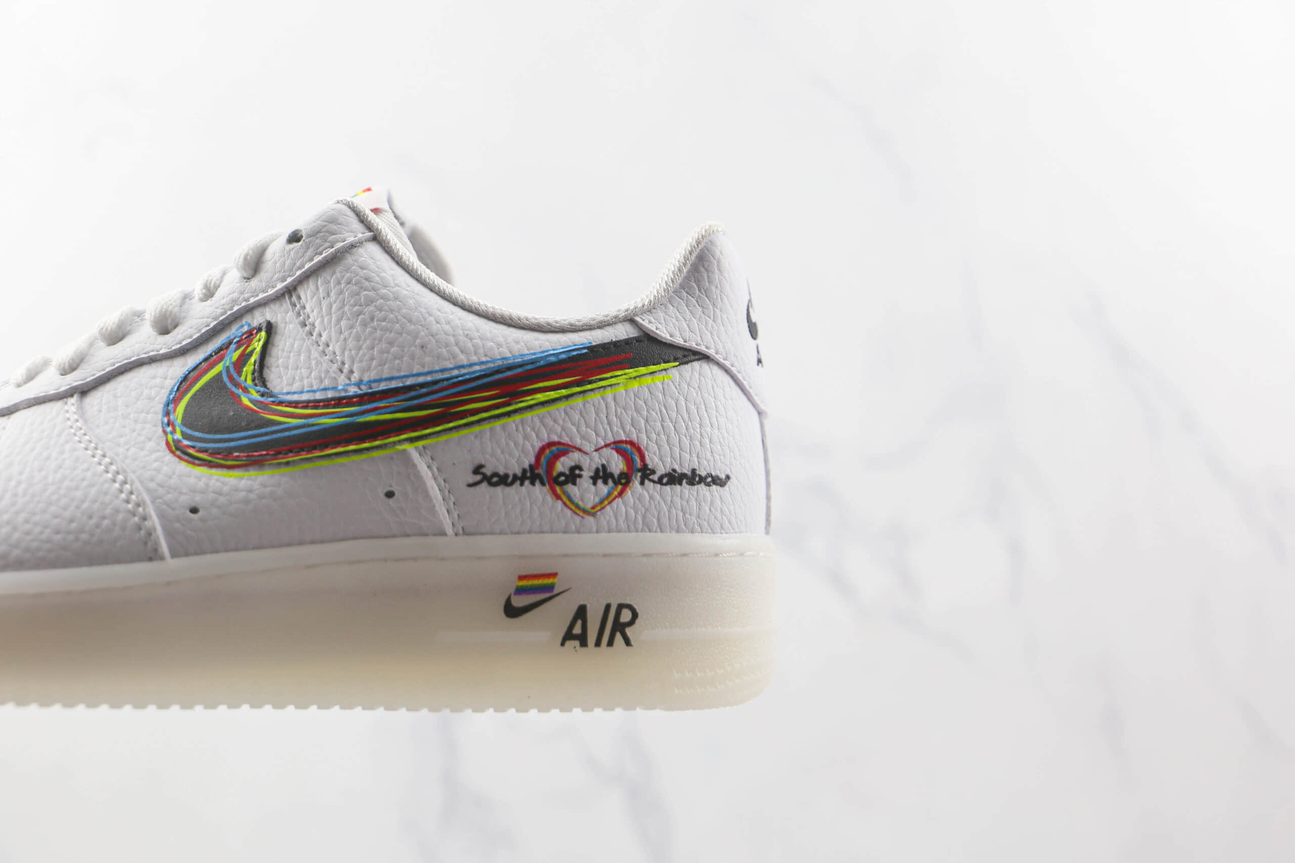 耐克Nike Air Force 1’07 Low纯原版本低帮空军一号彩虹配色板鞋原档案数据开发 货号：CV0258-001