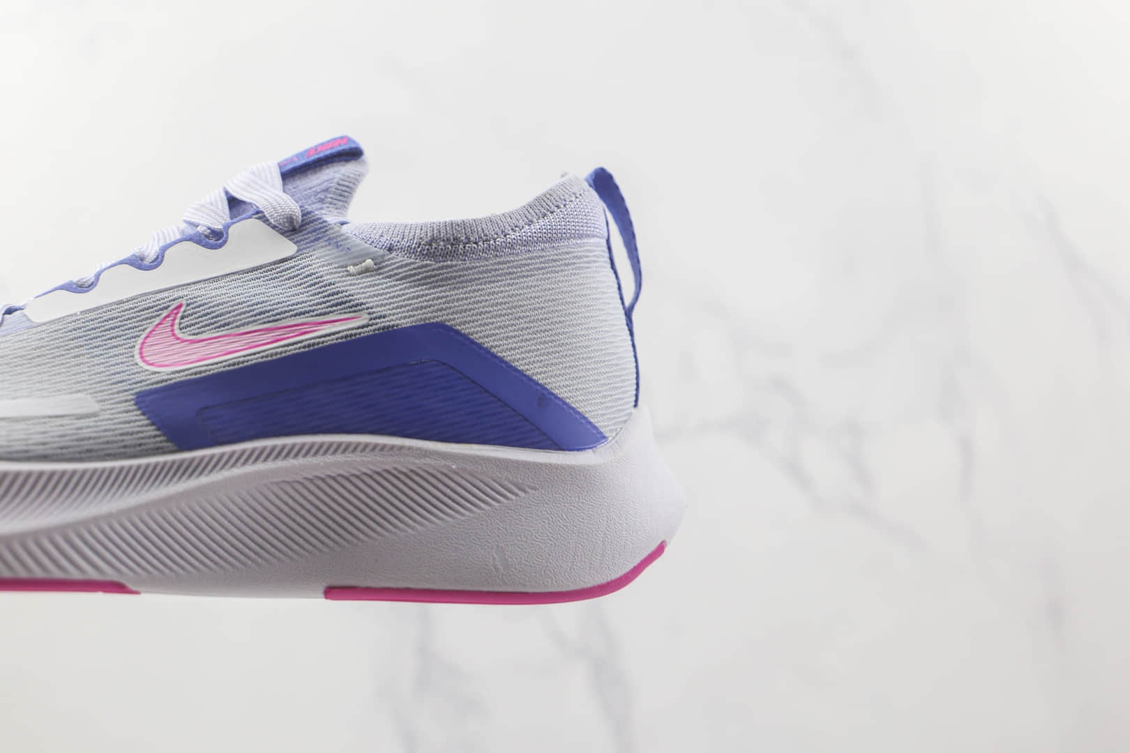 耐克Nike Zoom Fly 4纯原版本白蓝粉色Flyknit慢跑鞋原档案数据开发 货号：CT2401-003