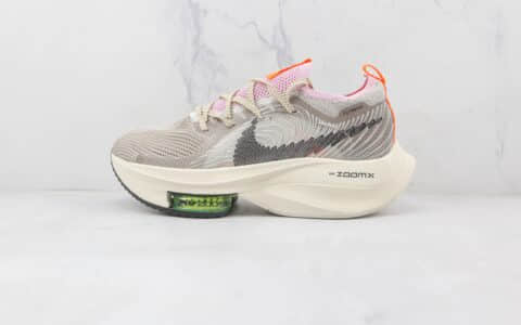 耐克Nike Air Zoom Alphafly NEXT％公司级版本破2代马拉松气垫跑鞋灰黑色原楦开发 货号：DB0129-001