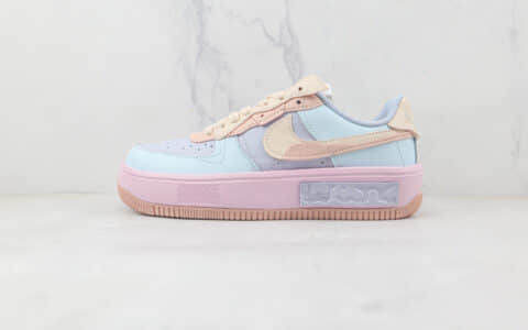 耐克Nike Air Force 1’07 Low Fontanka纯原版本低帮空军一号马卡龙配色板鞋内置气垫 货号：CW6688-608