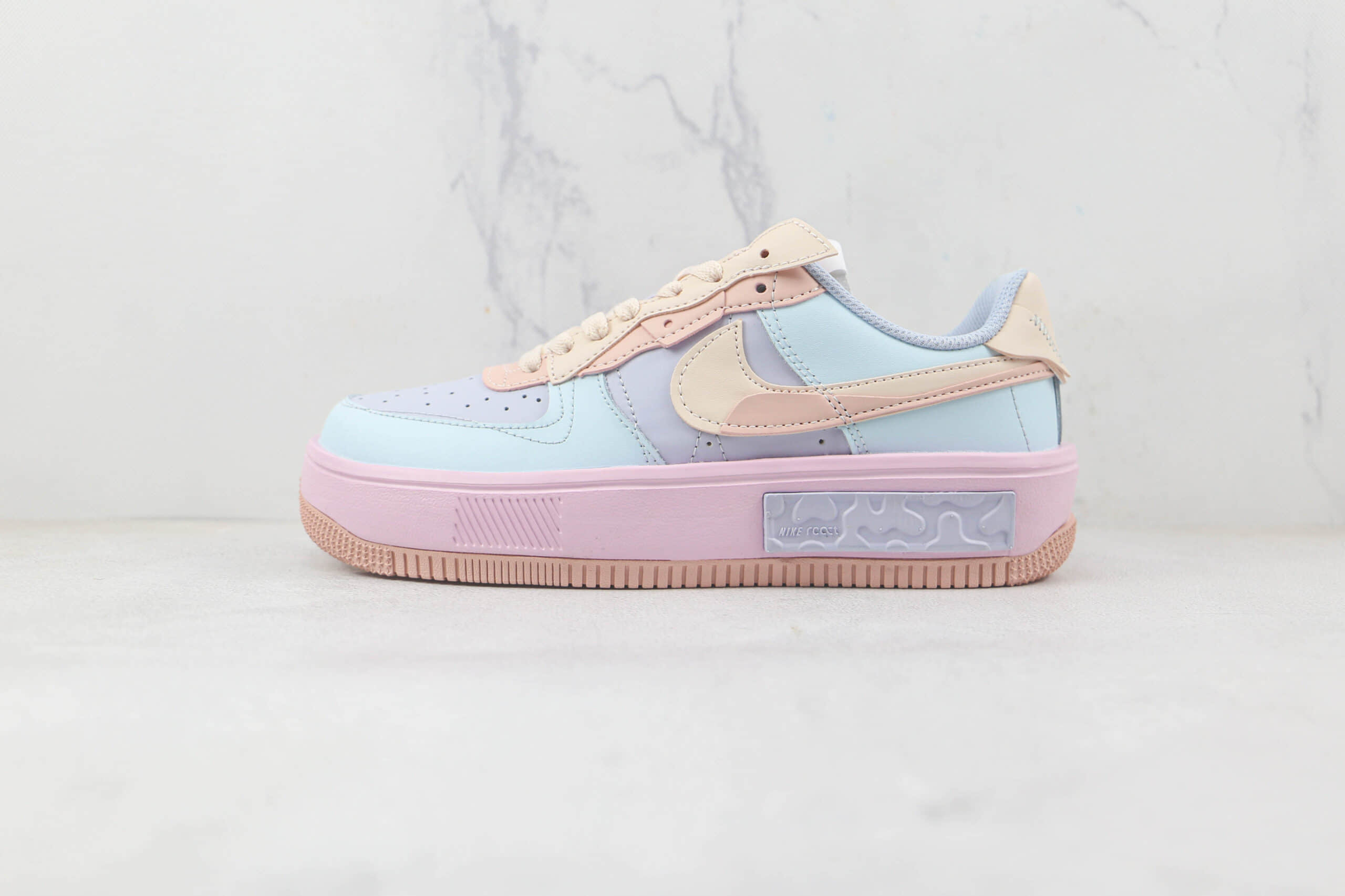 耐克Nike Air Force 1’07 Low Fontanka纯原版本低帮空军一号马卡龙配色板鞋内置气垫 货号：CW6688-608