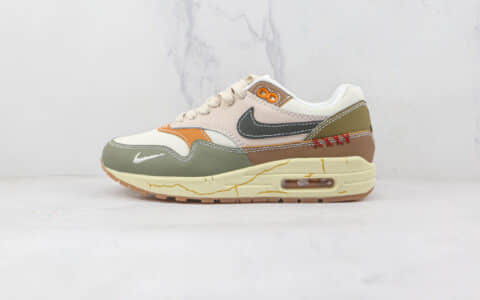 耐克NIKE AIR MAX 1 Concepts联名款纯原版本迷彩腰果花配色Max1气垫鞋原楦头纸板打造 货号：DQ8656-133