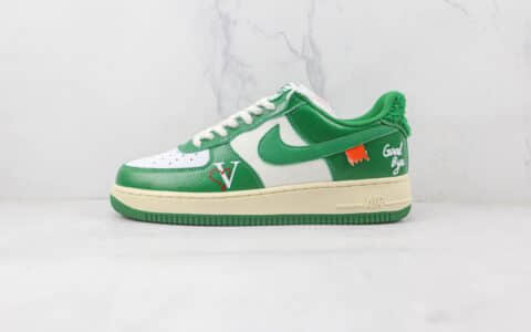 耐克Nike Air Force 1 07 Low Good bye纯原版本低帮空军一号白绿色板鞋内置气垫 货号：DO5220-131