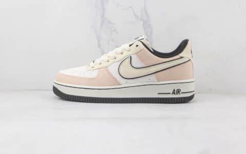 耐克Nike Air Force 1’07 Low纯原版本低帮空军一号白粉拼接板鞋内置气垫 货号：315122-668