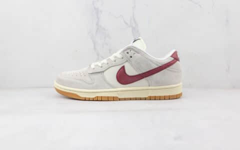 耐克Nike SB Dunk Low纯原版本低帮SB DUNK复古酒红灰配色板鞋原鞋开模一比一打造 货号：HC0808-200