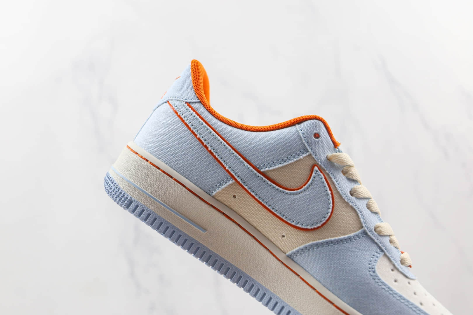 耐克Nike Air Force 1’07 Low纯原版本低帮空军一号蓝橙色板鞋原档案数据开发 货号：315122-662