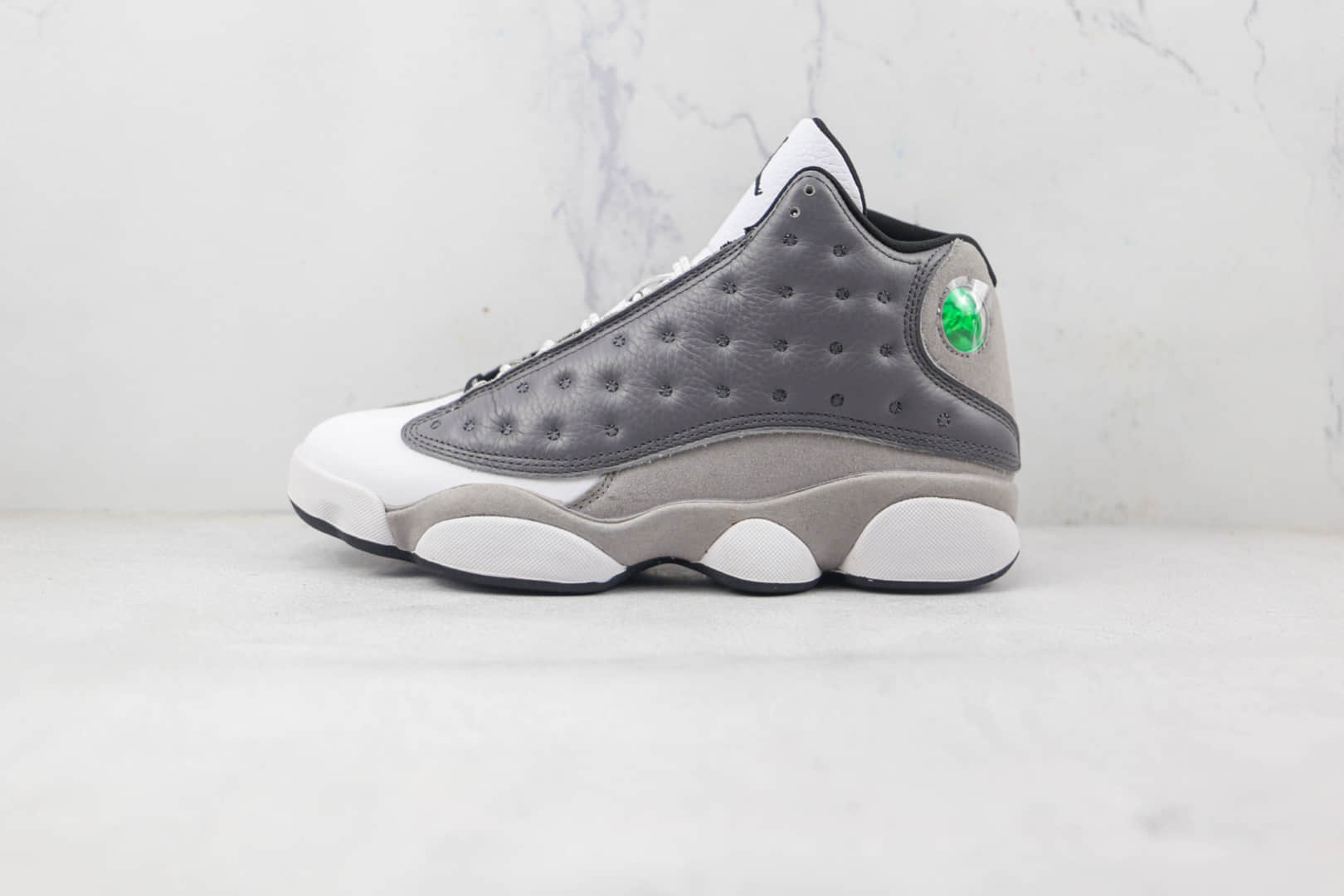 乔丹Air Jordan 13纯原版本雾霾灰白熊猫AJ13篮球鞋原楦头纸板打造 货号：414571-016