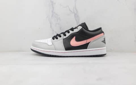 乔丹Air Jordan 1 Low Shadow Toe纯原版本低帮AJ1灰粉板鞋内置气垫原盒原标 货号：553558-062