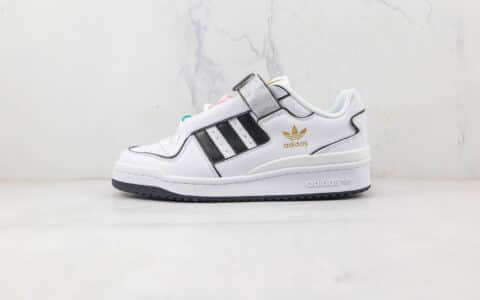 阿迪达斯Adidas originals Forum 84 low纯原版本白色Forum84魔术贴板鞋原楦头纸板打造 货号：FY5223