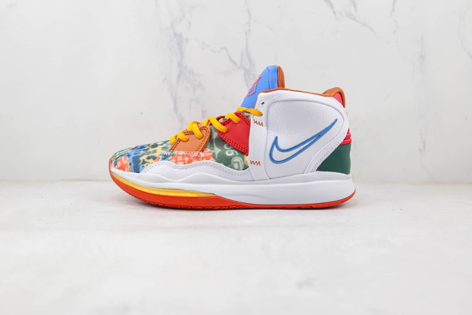 耐克Nike Kyrie 8 Infinity EP Ky--D纯原版本欧文8代彩色拼接篮球鞋内置气垫 货号：DC9134-100