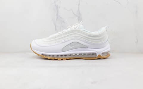 耐克NIKE Air Max 97纯原版本白生胶底Max97气垫鞋原楦头纸板打造 货号：DJ2740-100