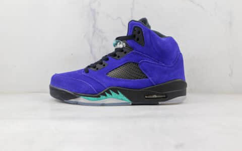 乔丹Air Jordan 5 Alternate Grape纯原版本高帮AJ5紫葡萄配色篮球鞋原楦头纸板打造 货号：136027-500