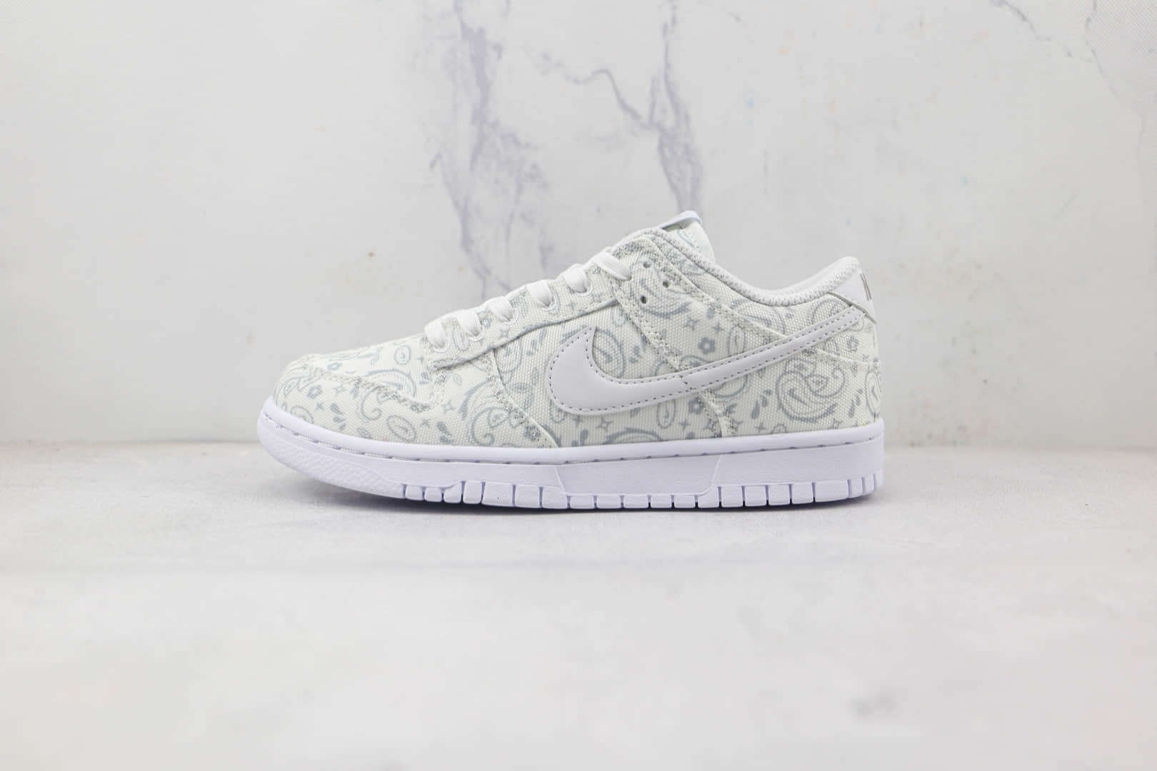 耐克Nike Dunk Low White Paisley纯原版本低帮DUNK白色腰果花帆布板鞋原楦头纸板打造 货号：DJ9955-100