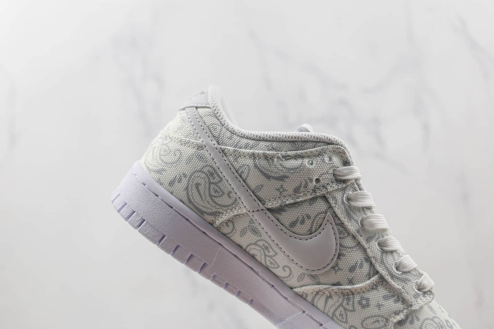 耐克Nike Dunk Low White Paisley纯原版本低帮DUNK白色腰果花帆布板鞋原楦头纸板打造 货号：DJ9955-100