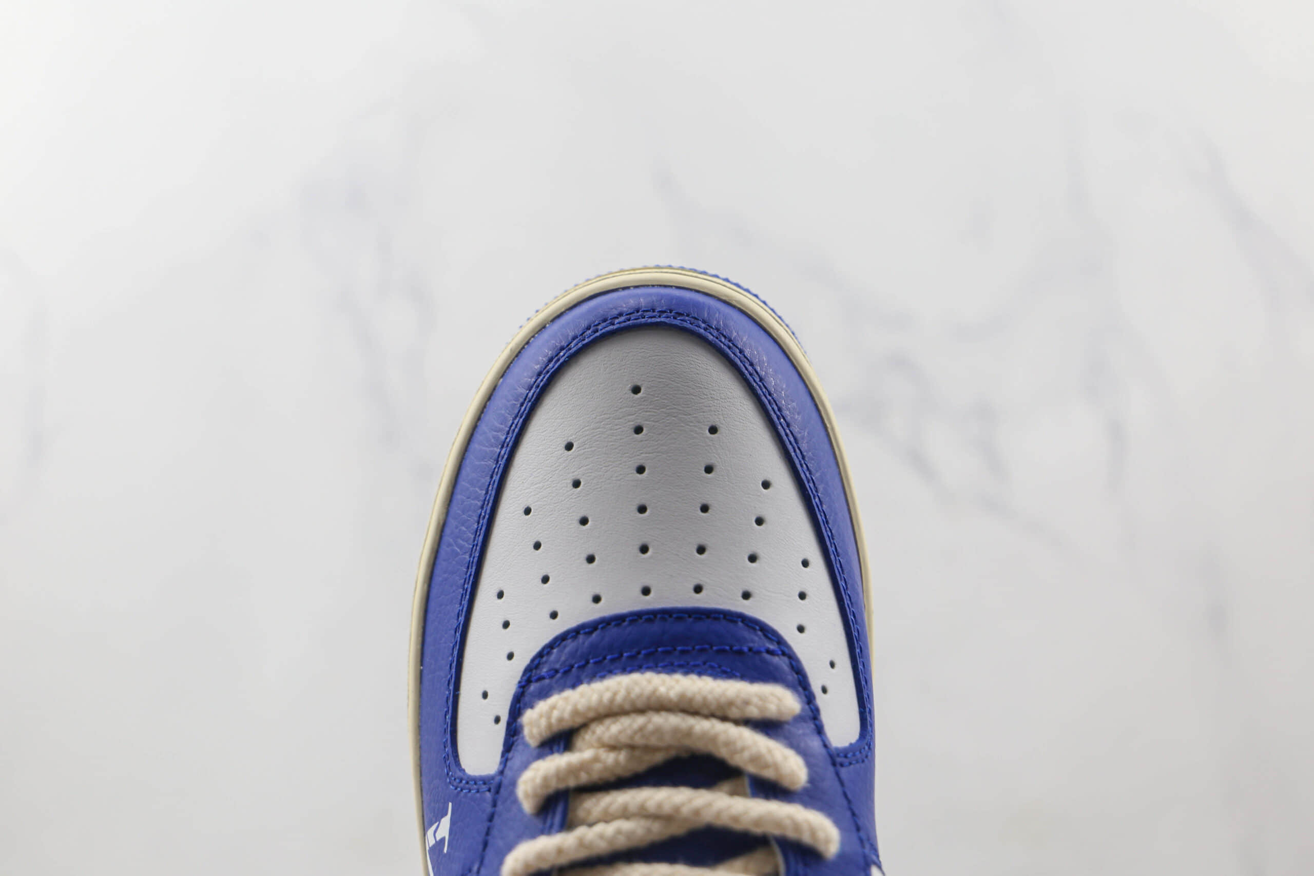 耐克Nike Air Force 1’07 Low纯原版本低帮空军一号Good Bye印花蓝色板鞋原楦头纸板打造 货号：DO5220-165