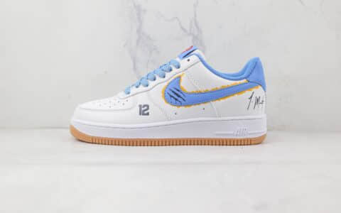 耐克Nike Air Force 1’07 Low纯原版本低帮空军一号孟菲斯灰熊队白蓝配色板鞋内置气垫 货号：NH1412-992
