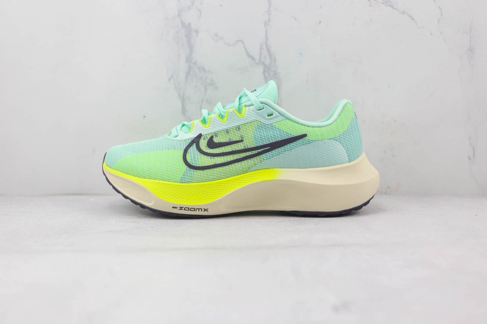 耐克NikeZoom Fly 5纯原版本蒂芙尼绿碳板跑步鞋原楦头纸板打造 货号：DM8968-300