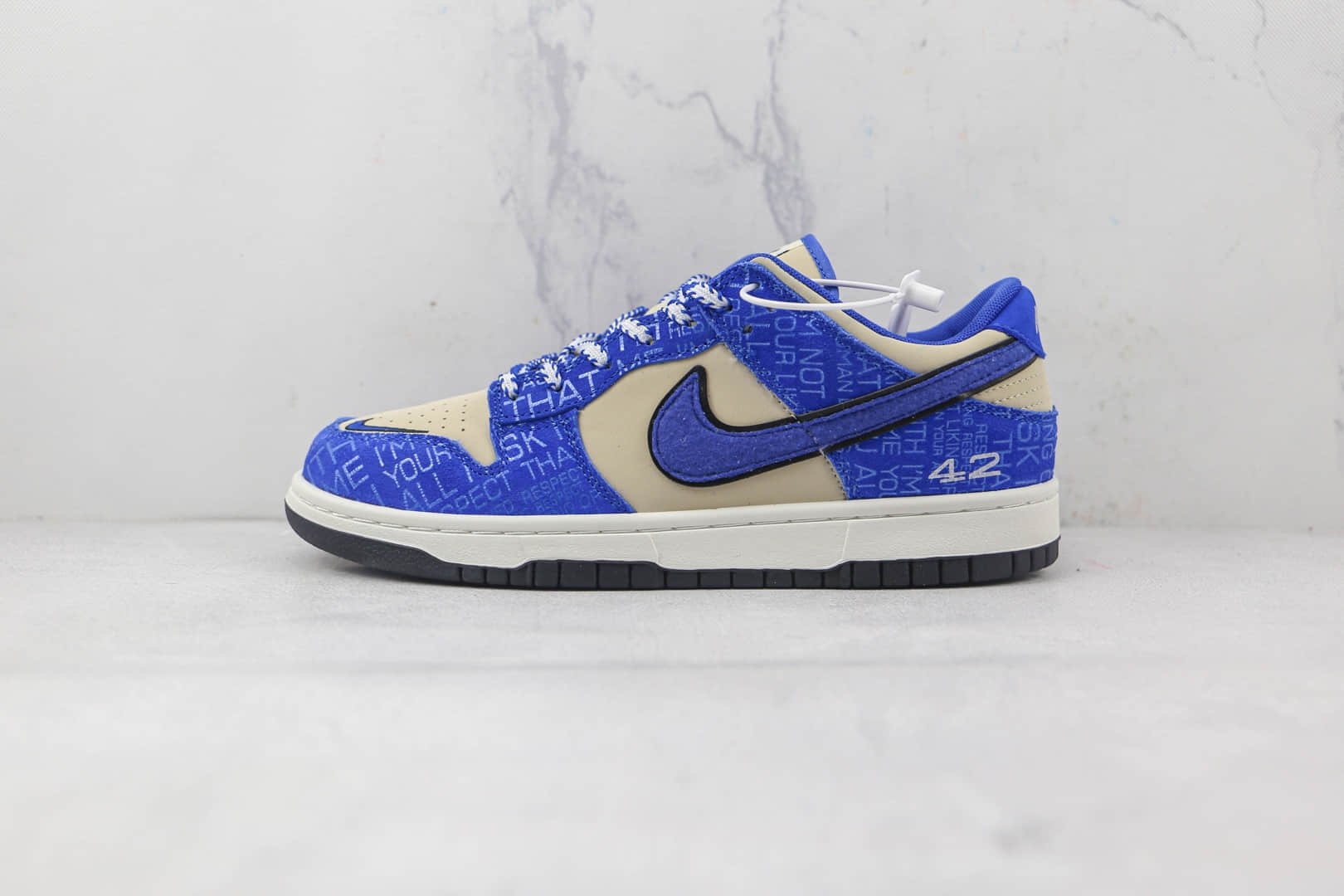 耐克Nike Dunk Low纯原版本低帮DUNK灰蓝双钩板鞋原楦头纸板打造 货号：DY2203-400