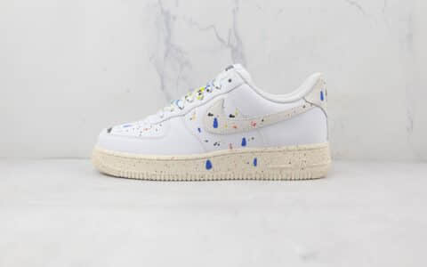 耐克Nike Air Force 1’07 Low纯原版本低帮空军一号彩虹斑点配色板鞋内置气垫 货号：CZ0330-100