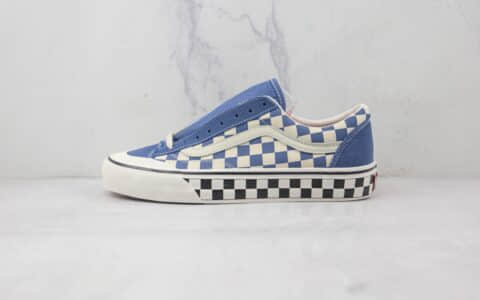 万斯Vans Style 36 Decon sf公司级版本低帮棋盘格蓝半月包头硫化板鞋原楦头纸板打造 货号：VN0A3ZCJB80