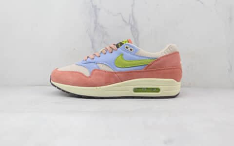 耐克Nike Air Max 1 OG纯原麂皮分红浅蓝绿色Max1气垫鞋原档案数据开发 货号：DV3196-800