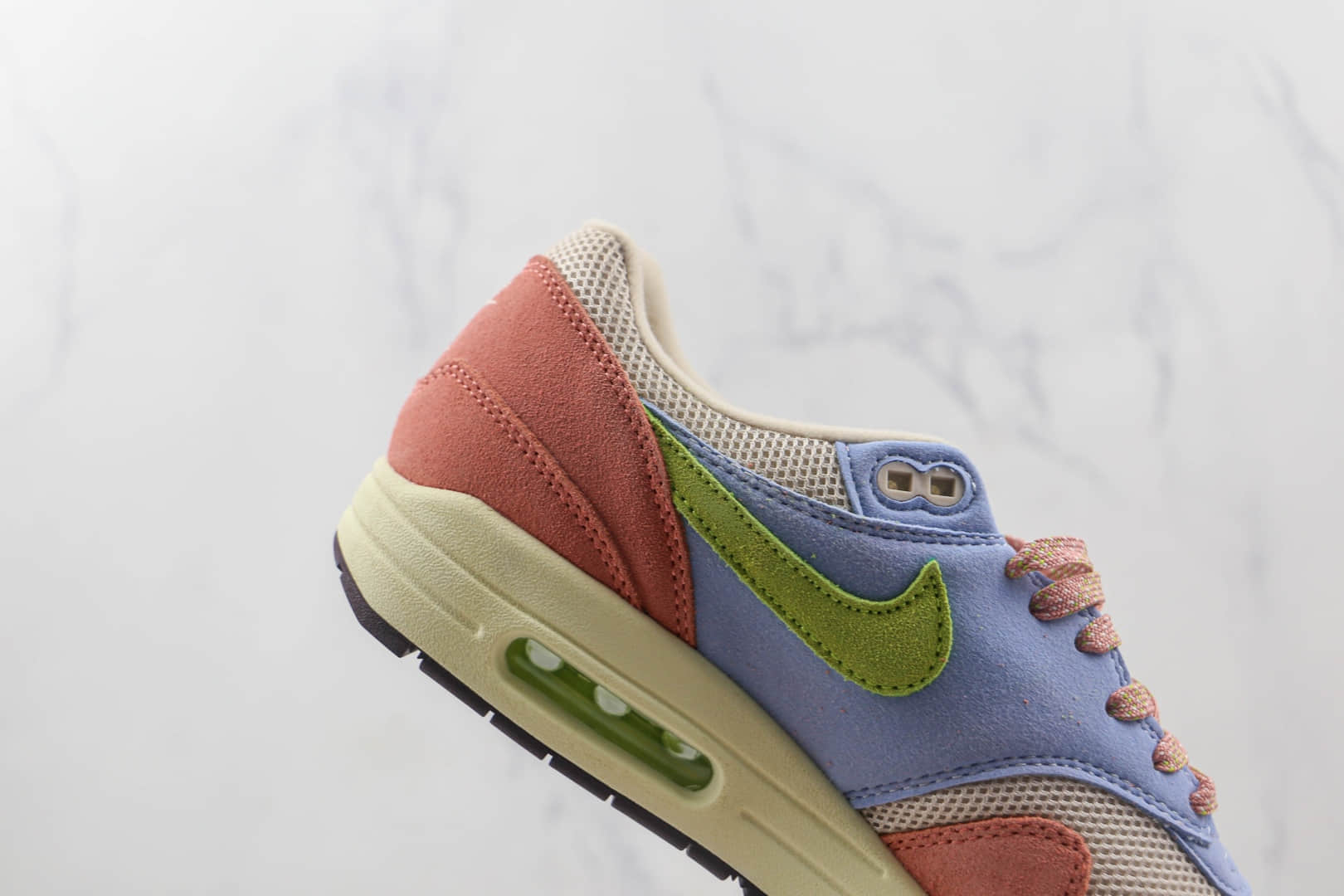 耐克Nike Air Max 1 OG纯原麂皮分红浅蓝绿色Max1气垫鞋原档案数据开发 货号：DV3196-800
