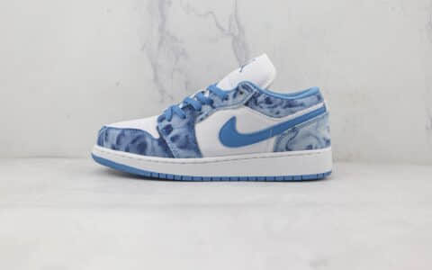 乔丹Air Jordan 1 Low纯原版本低帮AJ1牛仔丹宁配色板鞋原楦头纸板打造 货号：DM8947-100